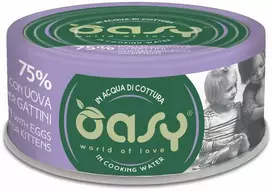 Maisto produktai - Oasy More Love Kitten vištiena with Eggs Wet Food 70g