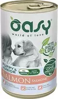 Šunų maistas - Oasy One Protein Puppy & Junior lašiša 400g
