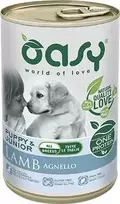 Šunų maistas - Oasy One Protein Puppy & Junior Medium/Large ėriena Wet 400g