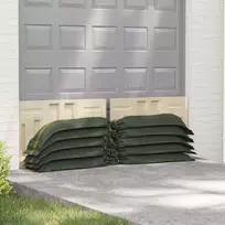 Maišai su smėliu 50 vnt. Tamsiai žalia 100 x 25 cm HDPE