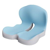 Memory Foam Coccyx Cushion L-Shaped Integrated Car Seat Cushion with Back Support Sitting Pillow for Office Workers Car Drivers