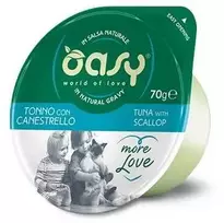 Maisto produktai - Oasy More Love Tuna with Scallop Wet Food 70g
