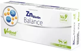 Gyvūnų papildas - Vetfood ZnBiotin Balance 60vnt Be sojos Be glitimo
