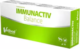 Gyvūnų papildas - Vetfood Immunactiv Balance 60vnt Be sojos Be glitimo