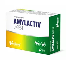 Gyvūnų papildas - VETFOOD Amylactiv Digest (30vnt, be glitimo, be sojos)