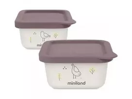 „Miniland Eco Friendly“ ekologiški sandarūs indeliai 2 x 400 ml – Vištiena