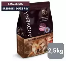 Šunų maistas - ADDVENA Boosted by Superfoods Junior Medium/Large jautiena 2.5kg
