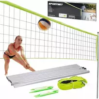 DUNLOP 3in1 teniso, badmintono ir tinklinio tinklo rinkinys su stulpais 609 × 220 cm