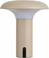 House Nordic LED lempa, 18x18x21.5 cm, smėlio spalvos, įkraunama