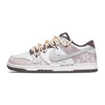 Nike Dunk Iris Drugelio Šešėlis Atsparūs Dilimui Kvėpuojantys Žemi Kateboardo Batai Vyriški Rožiniai Rudi HF5441-111(Team28-) 40.5