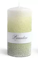 Mondex PARADISE žvakė, didelis cilindras, 7x7x17,5 cm, parafinas, žalia