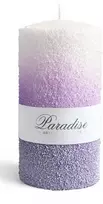 Mondex PARADISE žvakė, didelis cilindras, 7x7x17,5 cm, parafinas, alyvinė