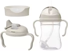 b.box - 3 viename geriamasis puodelis, puodelis su šiaudeliu, vandens buteliukas, treniruočių puodelis 240 ml | Latte