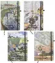 Užrašinė A5 linija 80 lap.kietu viršeliu ,su guma Vincent van Gogh