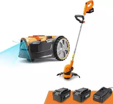 Lawnmaster robotas vejapjovė 24 V, akumuliatorinė, 10 colių pjovimo pločio, VBRM16 Combo Kit