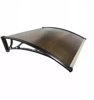 Stogelis virš durų Metal-gum, 100x60 cm, juodas/rudas
