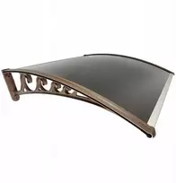 Stogelis virš durų Metal-gum, 100x80 cm, rudas
