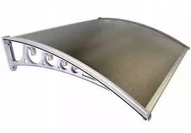Stogelis virš durų Metal-gum, 100x80 cm, pilkas/rudas