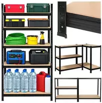 Iso Trade Storage rack - juodas 180x90x40 Bigstreen
