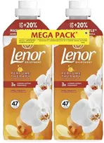 LENOR audinių minkštiklis Gold Orchid & Vanilla 2 x 987 ml (94 Skalbimai)