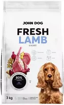Šunų maistas - JOHN DOG Šviežia aviena 36% baltymų be glitimo 3kg
