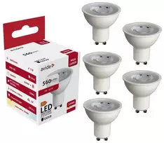 Avide LED lemputė 7W GU10 36° 3000K 5vnt
