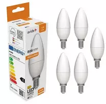 Avide LED lemputė 6.5W B35 E14 4000K 5vnt