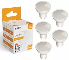 LED lemputė Avide 4W GU10 4000K 5vnt