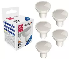 LED lemputė Avide 4W GU10 6400K 5vnt
