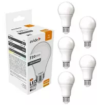 Avide LED lemputė 8W E27 4000K 5vnt