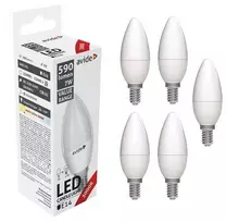 Avide LED lemputė 7W E14 3000K 5vnt