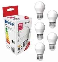 Avide LED lemputė 6.5W G45 E27 3000K 5vnt