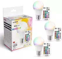 LED lemputė Avide RGB+W E27 9.7W 3vnt