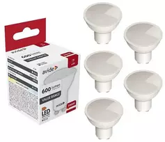Avide LED lemputė 7W GU10 3000K 5vnt