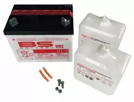 Universalus Akumuliatorius SU RŪGŠTIES ELEKTROLITU 12V 24Ah Dešinėje PLIUSAS 196 mm x 131 mm x 184 mm sausai įkrautas