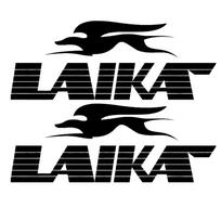 2 vnt. Laika kemperio karavano lipdukai, spalvų pasirinkimas, kiti dydžiai 22cm juoda