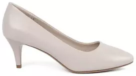Šviesiai pilki elegantiški aukštakulniai bateliai moterims