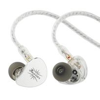 Linsoul Kiwi Ears Belle 10mm Dinaminiai IEM Ausies Monitoriai Profesionali Subalansuota Ausinė Metalinis Priekinis Skydelis sidabras