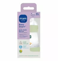 Mam Baby 5915 PERFECT START ANTIKOLIKINIS BUTELIUKAS 160 ML, ŽALIAS, GAMTOS SPALVOS