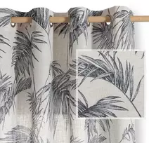 Užuolaida su žiedais 135 × 250 cm smėlio spalvos Restilo