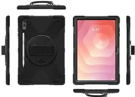 4smarts tvirtas dėklas, skirtas „Samsung Galaxy Tab S11 Ultra“, juodas