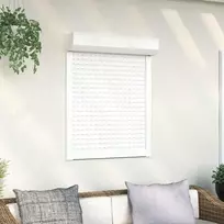 Ritinys uždangalas Baltas 80 x 100 cm Aliuminis ir poliuretanas