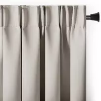 Užuolaida Blackout su klostėmis AmeliaHome 285 × 250 cm, šviesiai smėlio