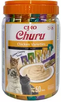 Inaba Ciao INABA Churu Varieties Chicken – skanėstas katėms – 50 x 14g