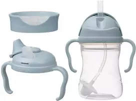 b.box - 3 viename geriamasis puodelis, puodelis su šiaudeliu, vandens buteliukas, treniruočių puodelis 240 ml | Ocean