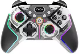 „iPega 9666HH“ „Bluetooth“ RGB žaidimų pultas, skirtas „Android“ / „iOS“ / „PS3“ / „PS4“ / „PC“ / „N-Switch“, pilkas