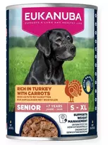 EUKANUBA Life Care Senior Rich in kalakutiena with carrots – drėgnas ėdalas šunims – 400g