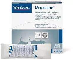 Vibrac Virbac Megaderm maisto papildas šunims ir katėms, 28×4 ml