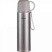 Termosas Rosberg 55R52010FG, nerūdijantis plienas, 0.5 L, pilkas. Talpa: 0.5 L