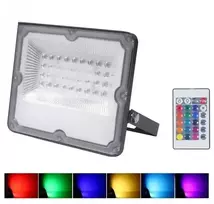 50W IP65 RGBW LED lauko prožektorius su nuotolinio valdymo pulteliu